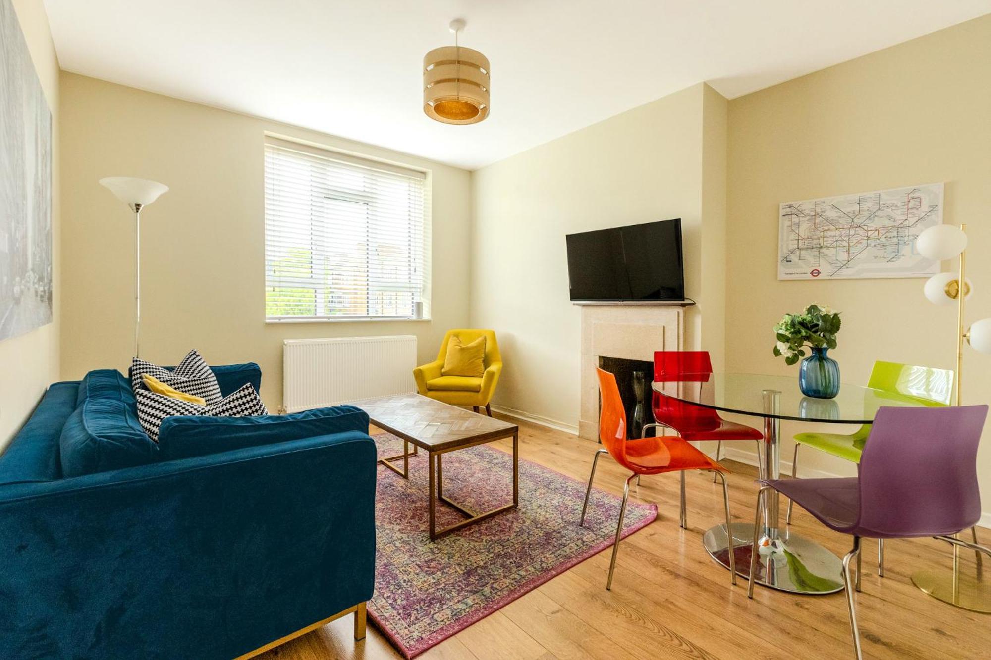 Bright Modern 1 Bedroom Flat, 5 Min To Vauxhall St Лондон Экстерьер фото