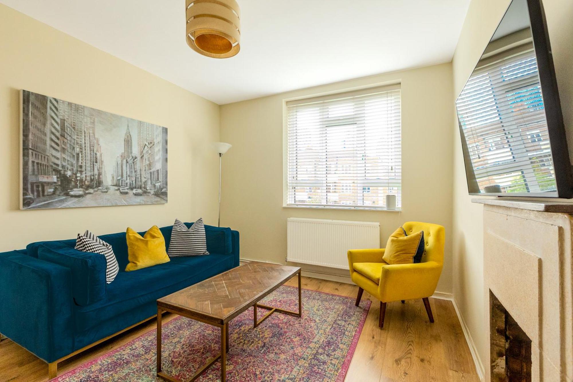 Bright Modern 1 Bedroom Flat, 5 Min To Vauxhall St Лондон Экстерьер фото